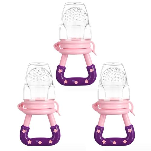 Kit X3 Chupetes Para Frutas Bebés Mawe Mordillo de Comida - 0