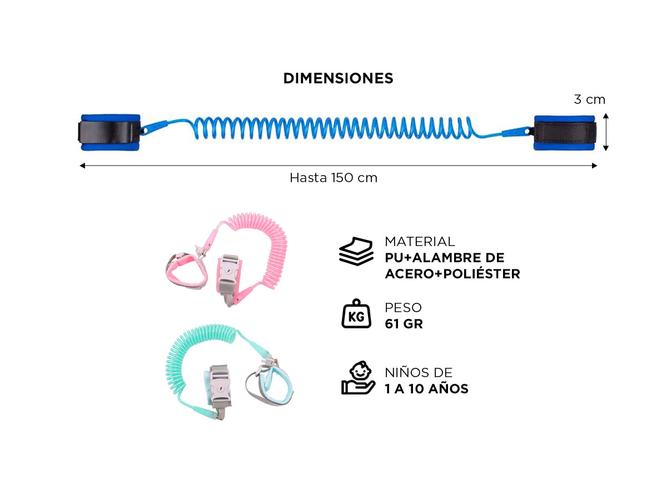 Pulsera Muñequera de Seguridad Gadnic BEBE94 Para Niños Anti-Pérdida - 3