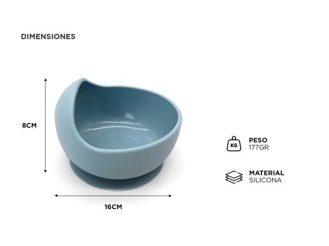 Bowl y Cuchara de Silicona Gadnic Alimentación para Bebes - 4