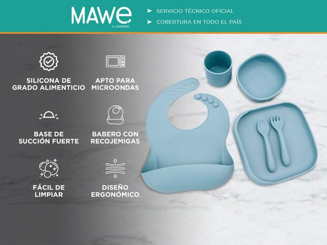 Set De Alimentación Bebes Gadnic Silicona Completo - 1