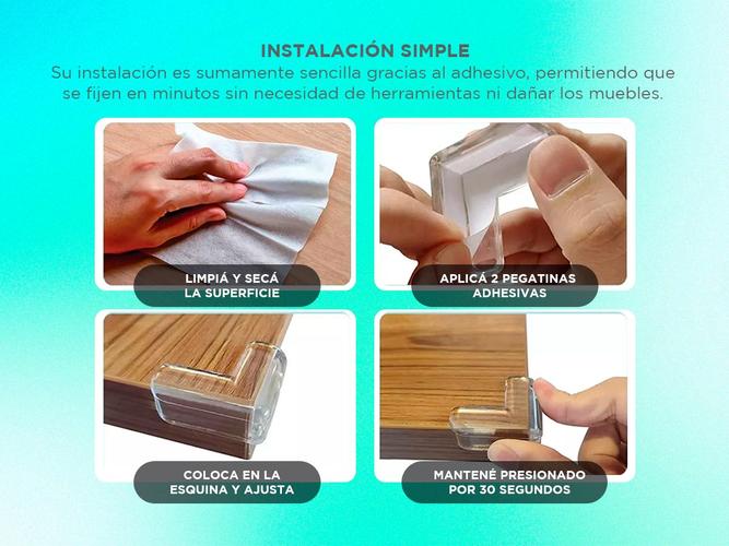 20 Piezas Protectores Esquineros Gadnic Seguridad De Mesa Para Bebé - 3