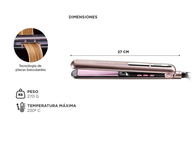 Planchita De Pelo Bellisima Long Plates Gloss Ceramic B9 300 Led - 4