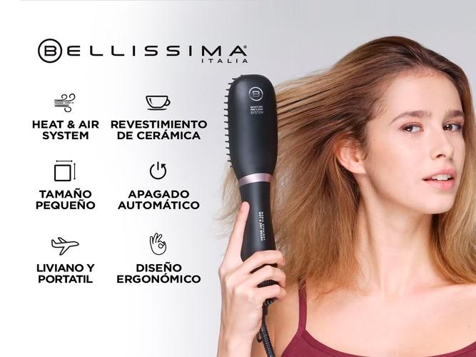 Cepillo Termico Alisador Bellisima Magic Straight Wet&Dry Brush PB10 100 Outlet - 1