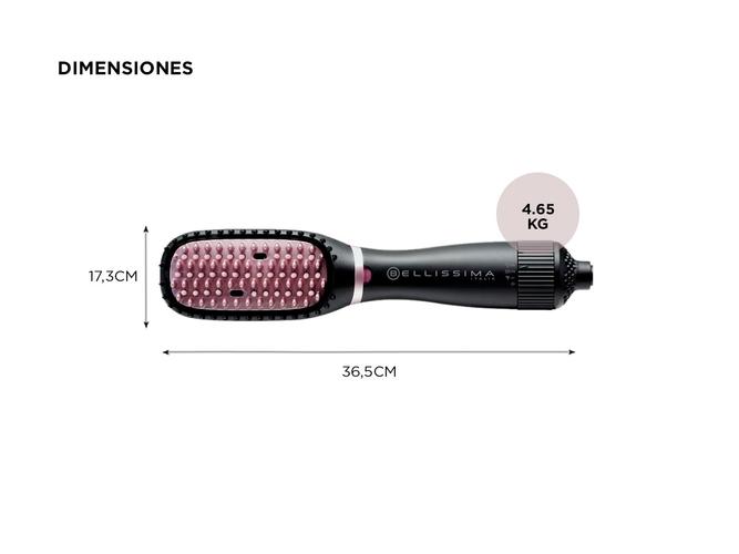 Cepillo Termico Alisador Bellisima Magic Straight Wet&Dry Brush PB10 100 Outlet - 3