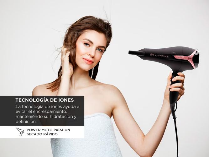 Secador de Pelo Bellisima K9 2300W Iones Difusor Negro - 2