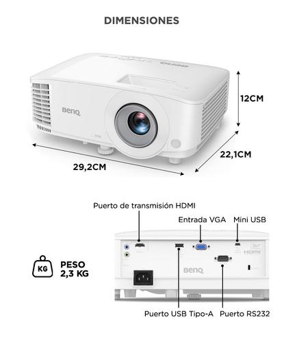Proyector Profesional BenQ MX560C XGA 4000 Lúmenes Tecnología SmartEco - 5