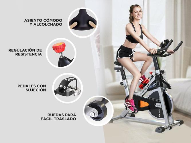 Bicicleta Fija Gadnic G-Spinning Indoor Disco Inercia 18kg Regulable con Display - 3