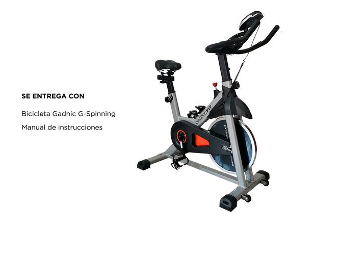 Bicicleta Fija Gadnic G-Spinning Indoor Disco Inercia 18kg Regulable con Display - 6
