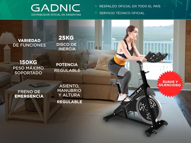 Bicicleta Spinning Gadnic SP22 Disco 25kg - 1
