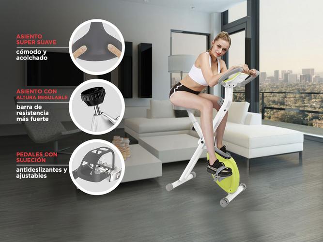 Bicicleta Fija Gadnic X-Bike Plegable 6 Programas Display Regulable Hasta 110kg - 3