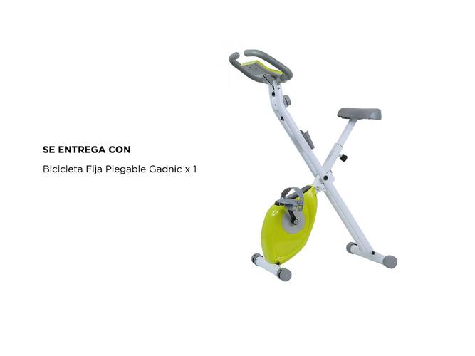 Bicicleta Fija Gadnic X-Bike Plegable 6 Programas Display Regulable Hasta 110kg - 5