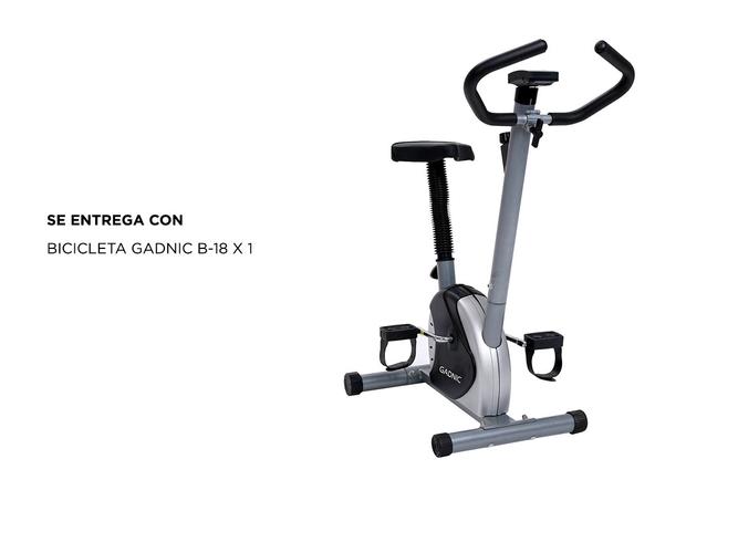 Bicicleta Fija Gadnic B-18 Hogareña Regulable 5 Programas Hasta 100kg Magnética - 5