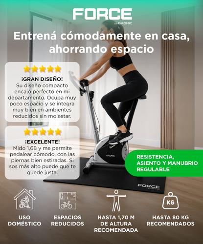 Bicicleta Fija Gadnic B-18 Hogareña Regulable 4 Programas Hasta 80kg Magnética - 1