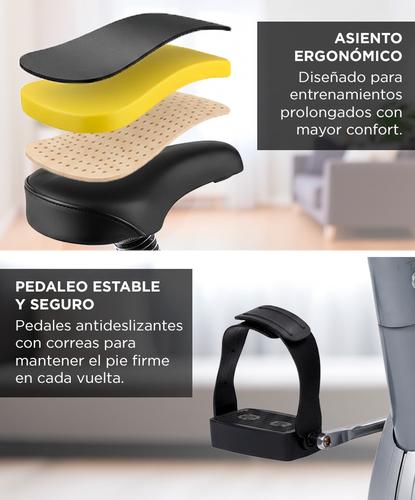 Bicicleta Fija Gadnic B-18 Hogareña Regulable 5 Programas Hasta 100kg Magnética - 5