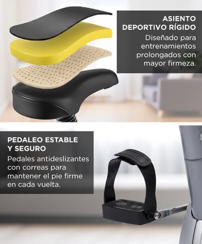 Bicicleta Fija Gadnic B-18 Hogareña Regulable 4 Programas Hasta 80kg Magnética - 5
