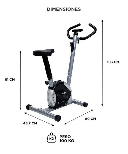 Bicicleta Fija Gadnic B-18 Hogareña Regulable 5 Programas Hasta 100kg Magnética - 5