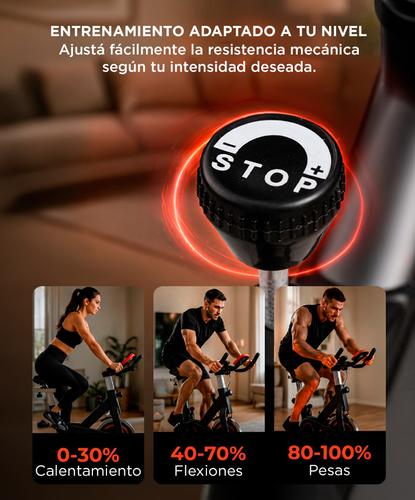 Bicicleta Spinning Gadnic Spin5000 Indoor 18KG Usado - 4