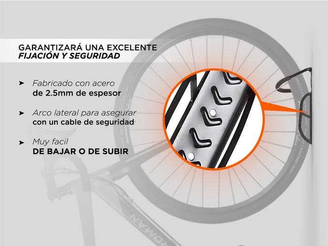 Kit x4 Soporte C/Gancho Gadnic Para Bicicleta Pared - 2
