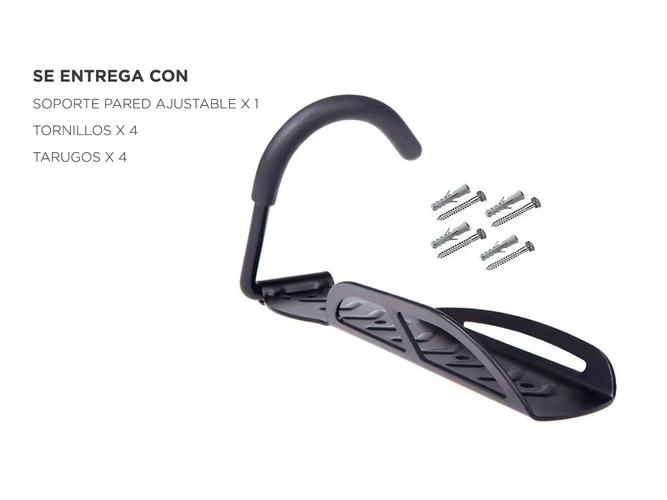 Soporte C/Gancho Gadnic Para Bicicleta Pared - 5