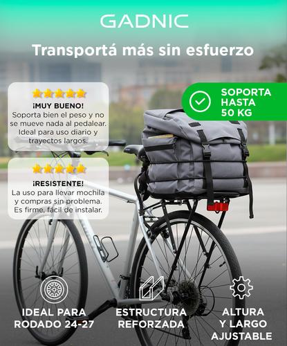 Porta Equipaje Bicicleta Gadnic Aluminio 50kg - 1