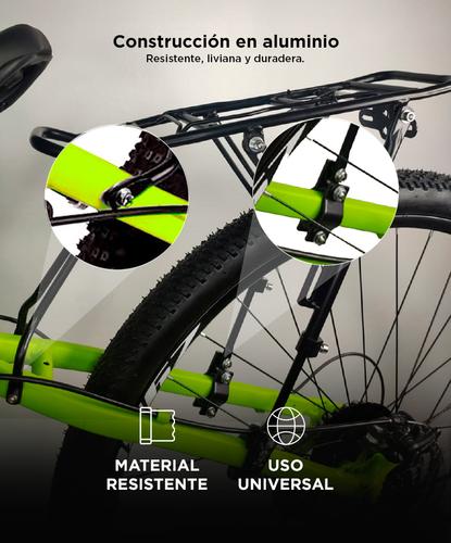 Porta Equipaje Bicicleta Gadnic Aluminio 50kg - 4