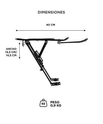Porta Equipaje Bicicleta Gadnic Aluminio 50kg - 5