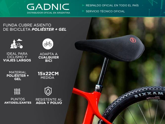 Funda Cubre Asiento De Bicicleta Gadnic Poliéster + GEL con puntos antideslizantes - 1