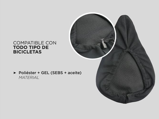 Funda Cubre Asiento De Bicicleta Gadnic Poliéster + GEL con puntos antideslizantes - 2