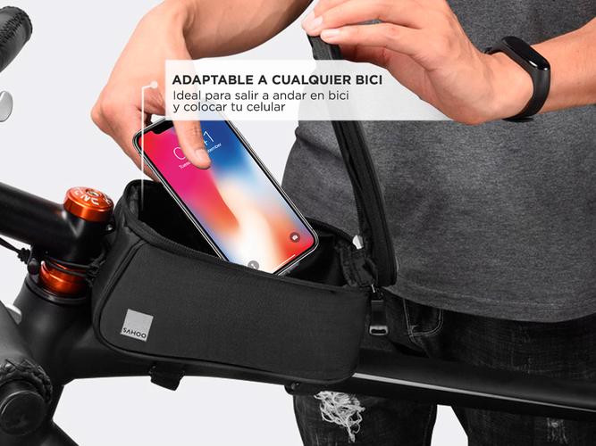 Funda Soporte Celular Con Bolso Para Bicicleta Resistente Lluvia - 2