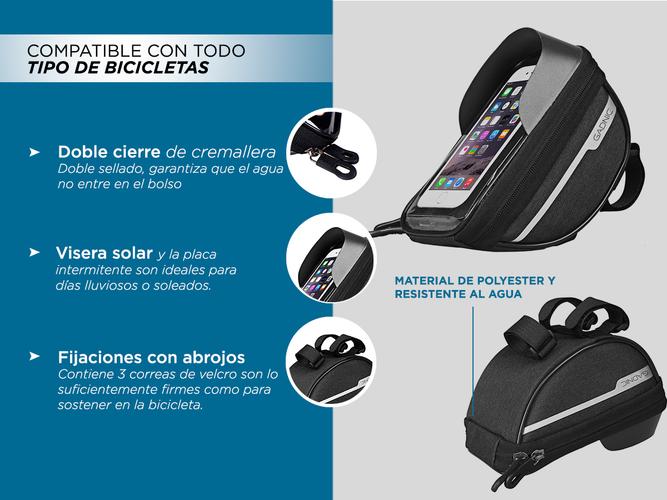 Soporte Celular Para Bicicleta Gadnic Estuche Impermeable  - 2