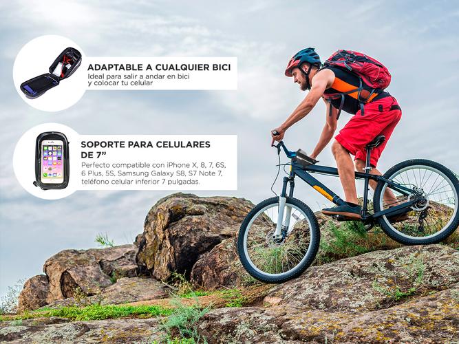 Soporte Celular Para Bicicleta Gadnic Estuche Impermeable  - 3