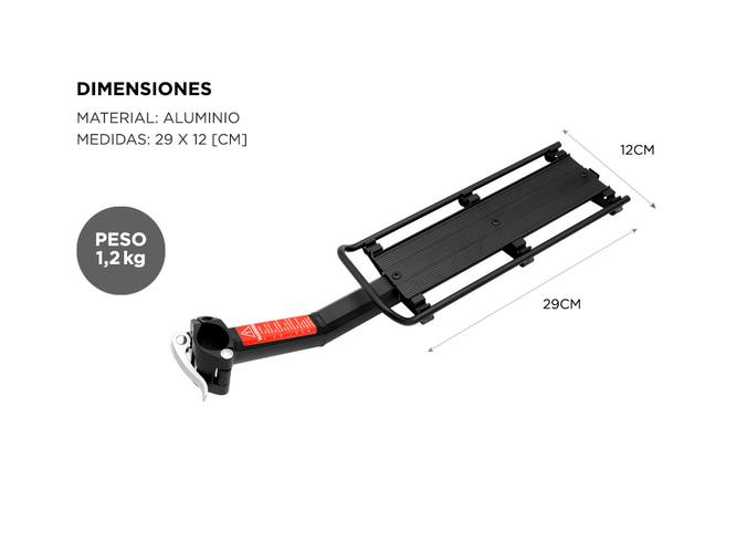 Portabicicletas De Carga Gadnic Rack Para Bicicletas 9Kg De Capacidad - 4