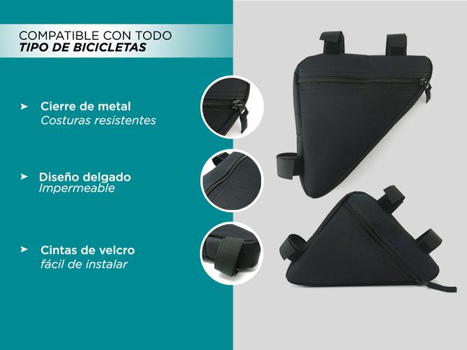Bolso Triangular Para Cuadro De Bicicleta Gadnic Alforja De Poliéster - 3