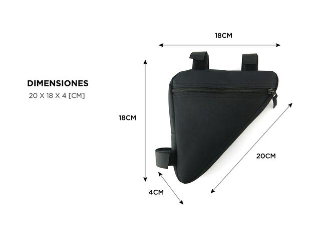 Bolso Triangular Para Cuadro De Bicicleta Gadnic Alforja De Poliéster - 4