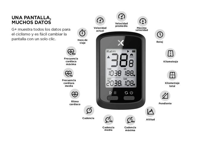 Computadora GPS Velocímetro XOSS G+ Para Bicicletas - 5