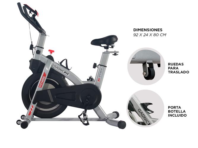 Bicicleta Spinning Fija Gadnic Profesional  - 5