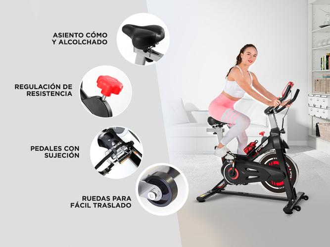 Bicicleta Spinning Fija Gadnic Indoor Profesional Regulable - 3