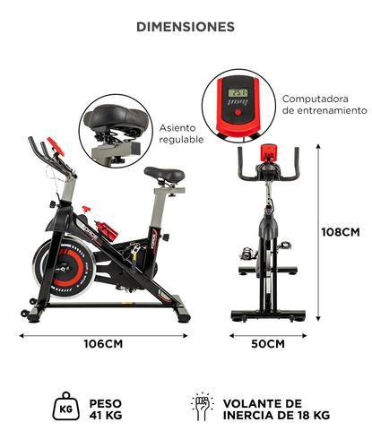 Bicicleta Spinning Fija Gadnic Indoor Profesional Regulable - 4