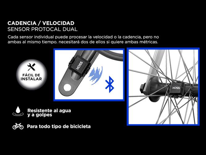 Sensor de Cadencia Xoss Ciclismo Velocímetro ANT Bluetooth   - 2