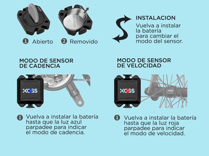 Sensor de Cadencia Xoss Ciclismo Velocímetro ANT Bluetooth   - 3