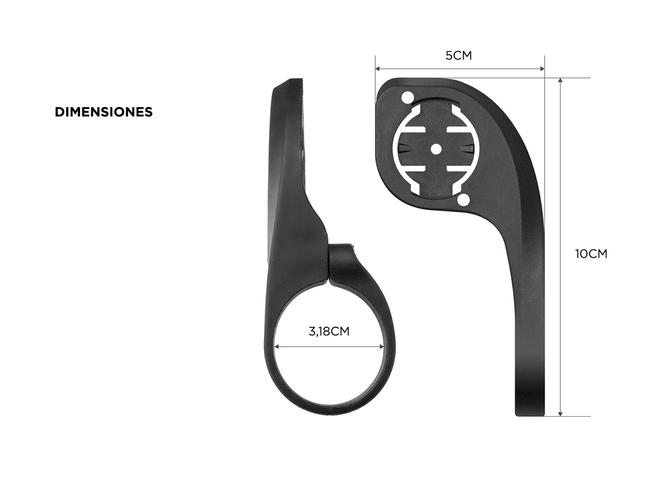 Soporte Para Computadora Velocímetro BIC00046 Gadnic Frontal Para Bicicletas  - 4