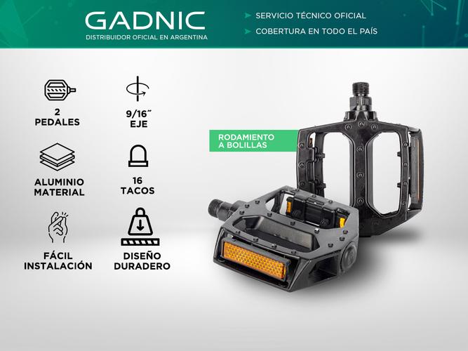 Par de Pedales De Aluminio Gadnic Para Bicicletas  - 1