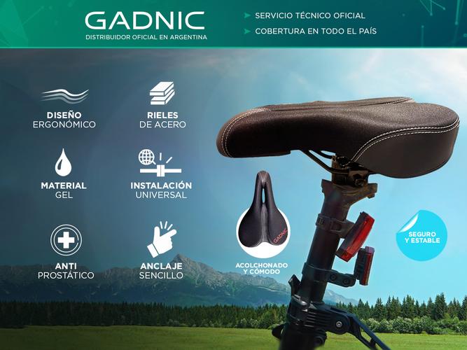 Asiento de Bicicleta de Silicona Gadnic Anti Prostatico Universal - 1