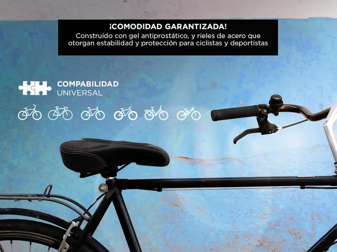 Asiento de Bicicleta de Silicona Gadnic Anti Prostatico Universal - 3