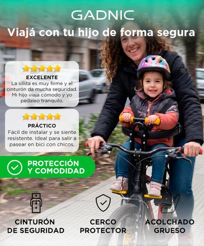 Asiento infantil Bicicleta Gadnic hasta 20 kg Seguridad Cinturon  Outlet - 1