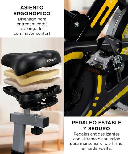 Bicicleta Fija Force By Gadnic THG799 Spinning Hasta 120 Kg Volante de Inercia 6 Kg - 5