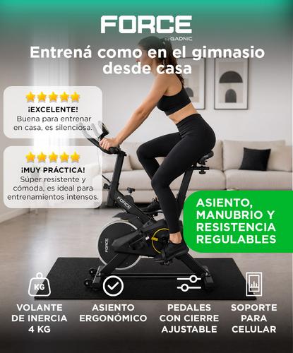Bicicleta Fija Force By Gadnic Spinning Hasta 120 Kg Reforzada Outlet - 1
