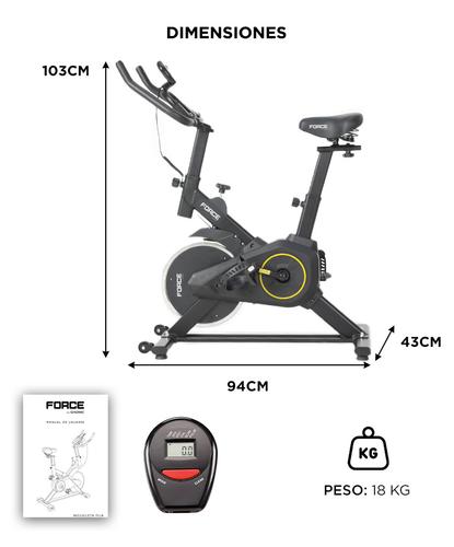 Bicicleta Fija Force By Gadnic Spinning Hasta 150 Kg Reforzada - 6