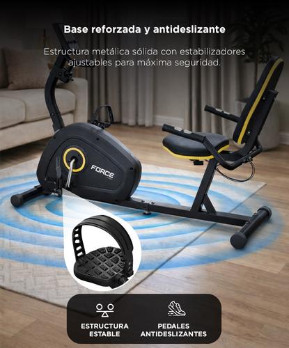 Bicicleta Estatica Inteligente FORCE by Gadnic 8 Niveles Pantalla LCD - 4