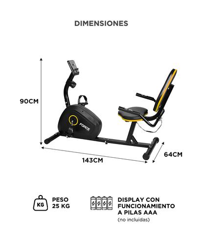 Bicicleta Estatica Inteligente Force By Gadnic 8 Niveles Pantalla LCD App - 5